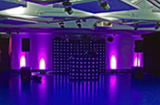 Mobile Disco for hire with 4 purple uplighters
