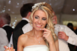 Natural wedding photographs of the bride taken at the reception