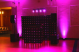 Disco set up with Bright Pink Uplighters
