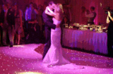Gorgeous photo of the first dance taken by us at the wedding reception