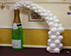 6ft Champagne Balloon Bottle