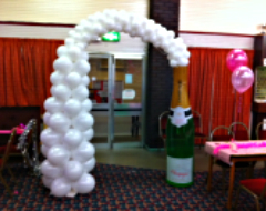 Champagne Bubbles Balloon Bottle
