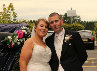 The Happy Couple on their Special Day